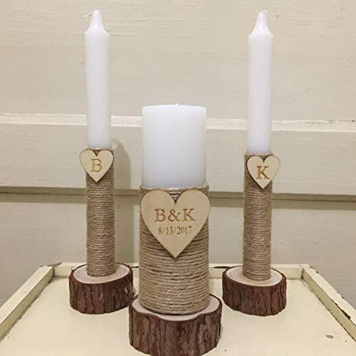 Wooden Wedding Candle Holders — foto 2