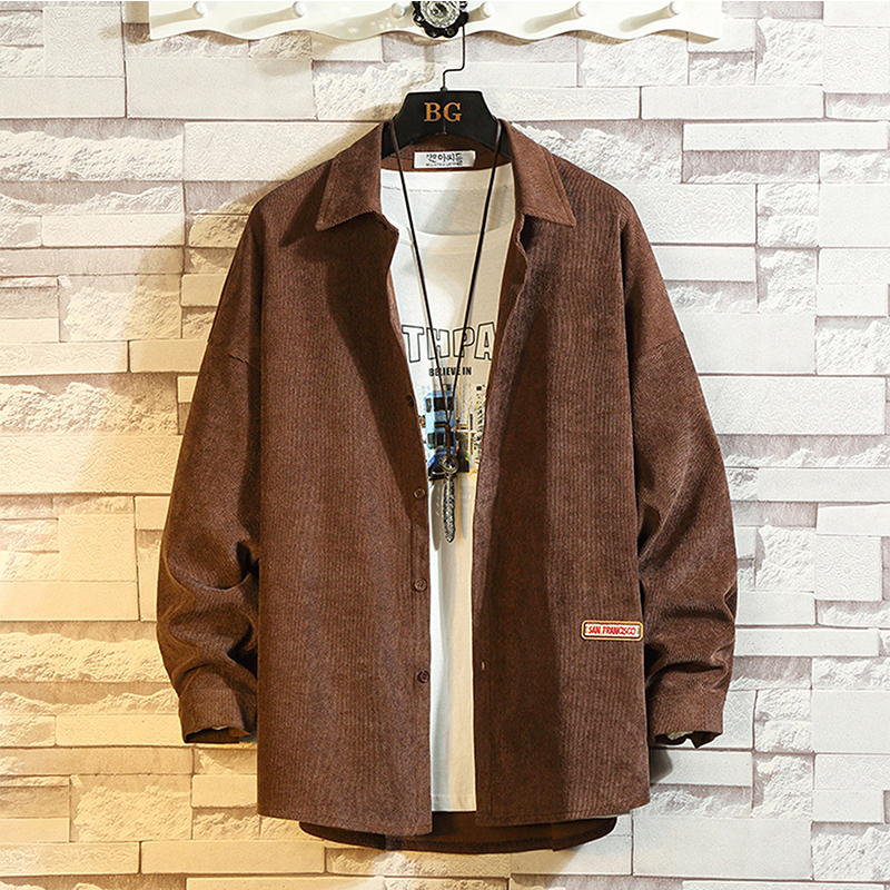 Title 5, Corduroy Shirt Long Sleeve Jacket Casual