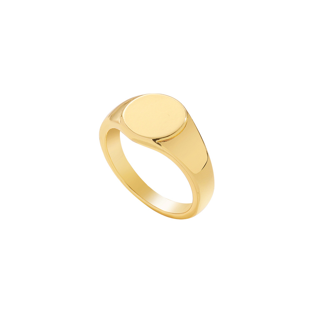 Title 2, Bague Pour Homme En Acier Titane Simple Et Lisse