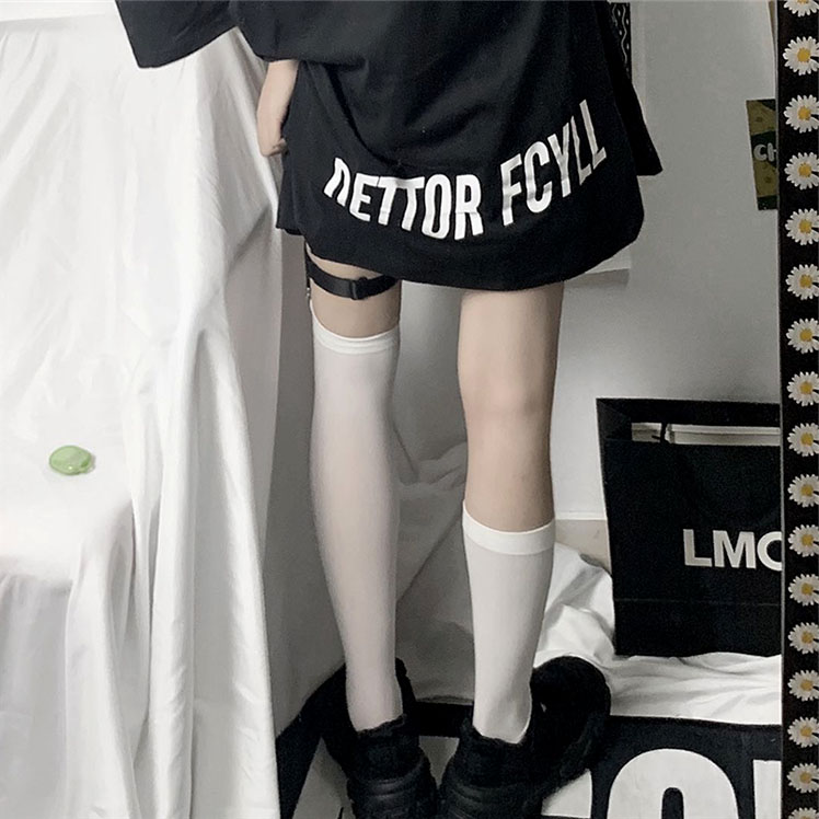 Mid-length Half-sleeved T-shirt Student Hip-hop Top Clothes