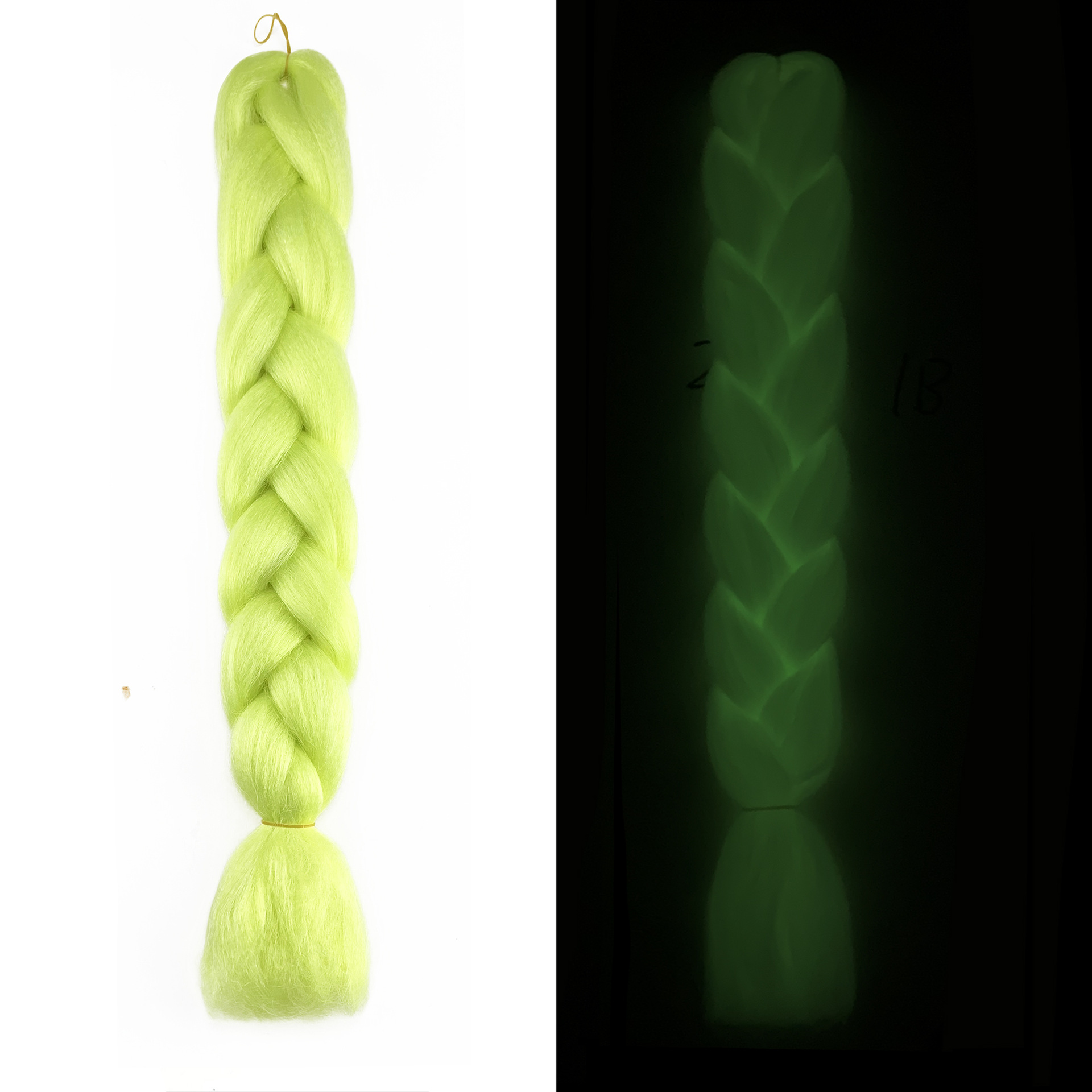 Luminous Fluorescent Chemical Fiber Wig Big Braid — foto 7