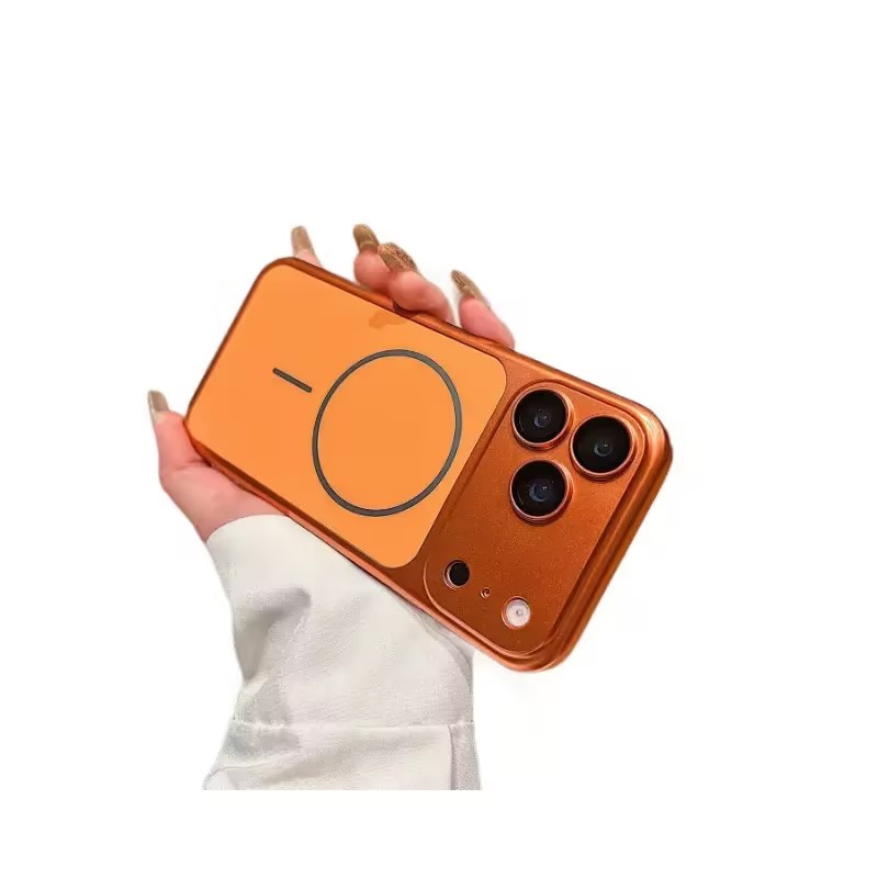 For I Phone 17 Pro Max Case Phone Cover Orange Magnetic Wireless Charging 3