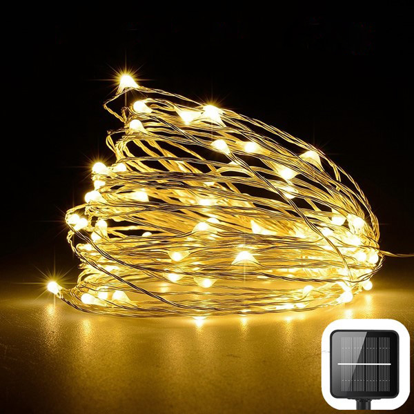 Title 5, 200 LED Solar Copper Wire String Lights, perfec...