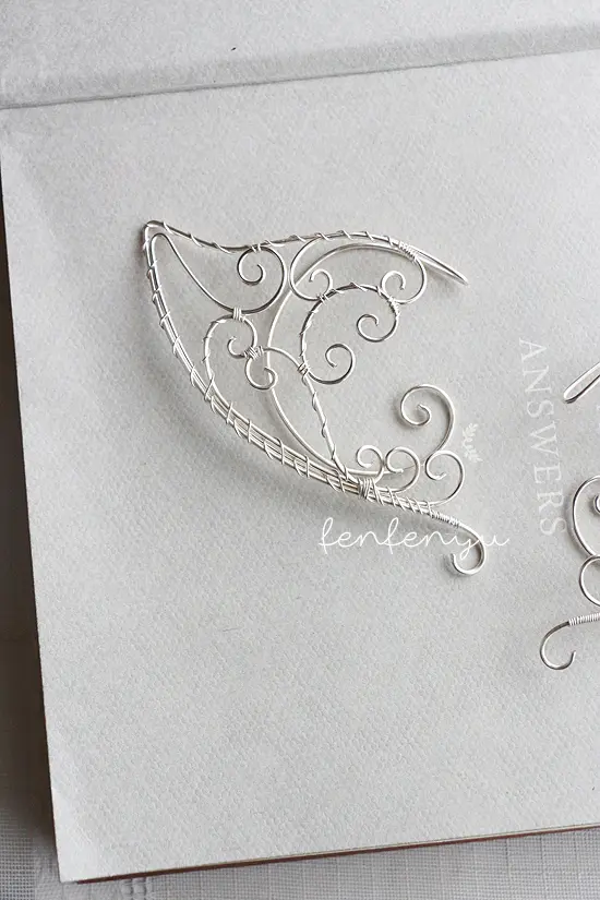 Fairy Earrings Russian Goddess Temperament Ear Piercing Ear Hanging Clip