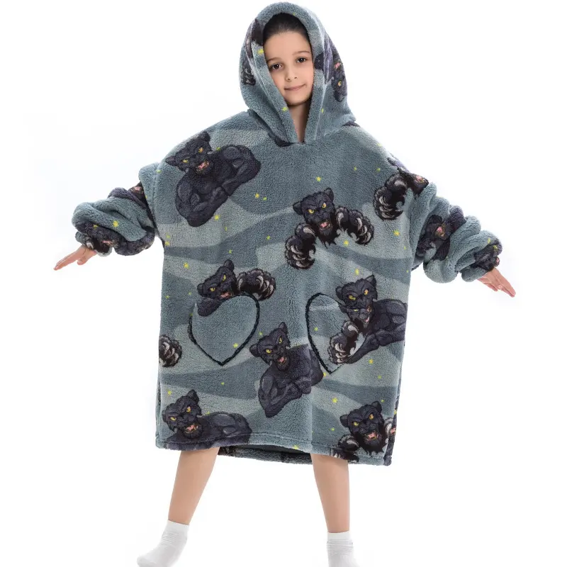 Oversized Thermal Sweatshirt Lazy Kids