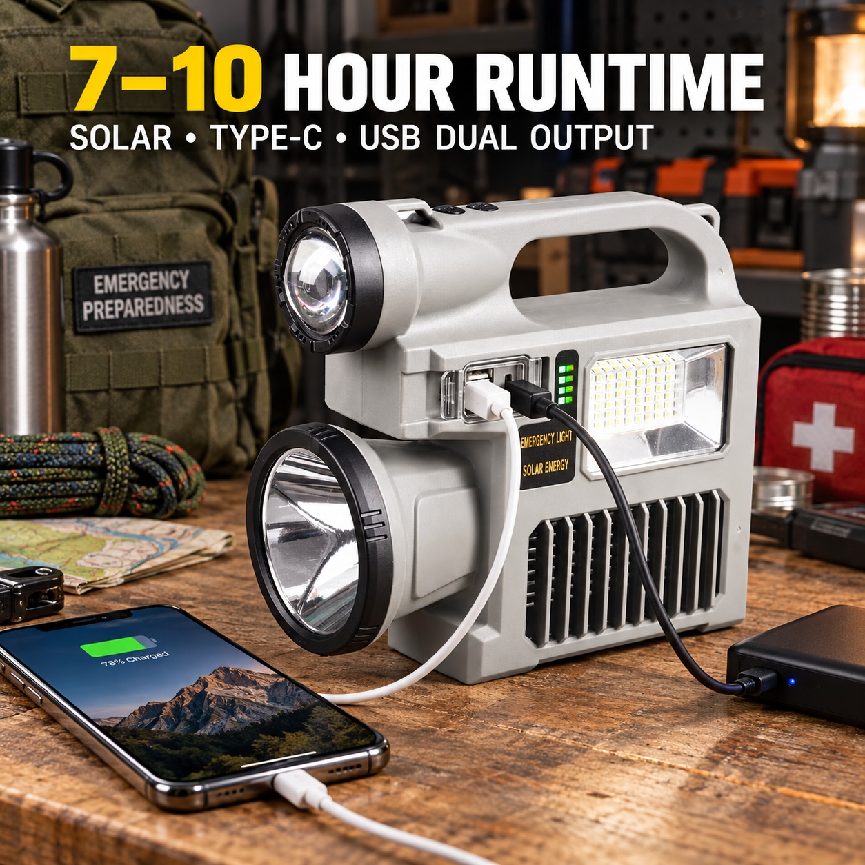 W5158 1 OEM Factory Supply Solar Powered COB LED Electric Mosquito Killer 6000mAh Battery 10