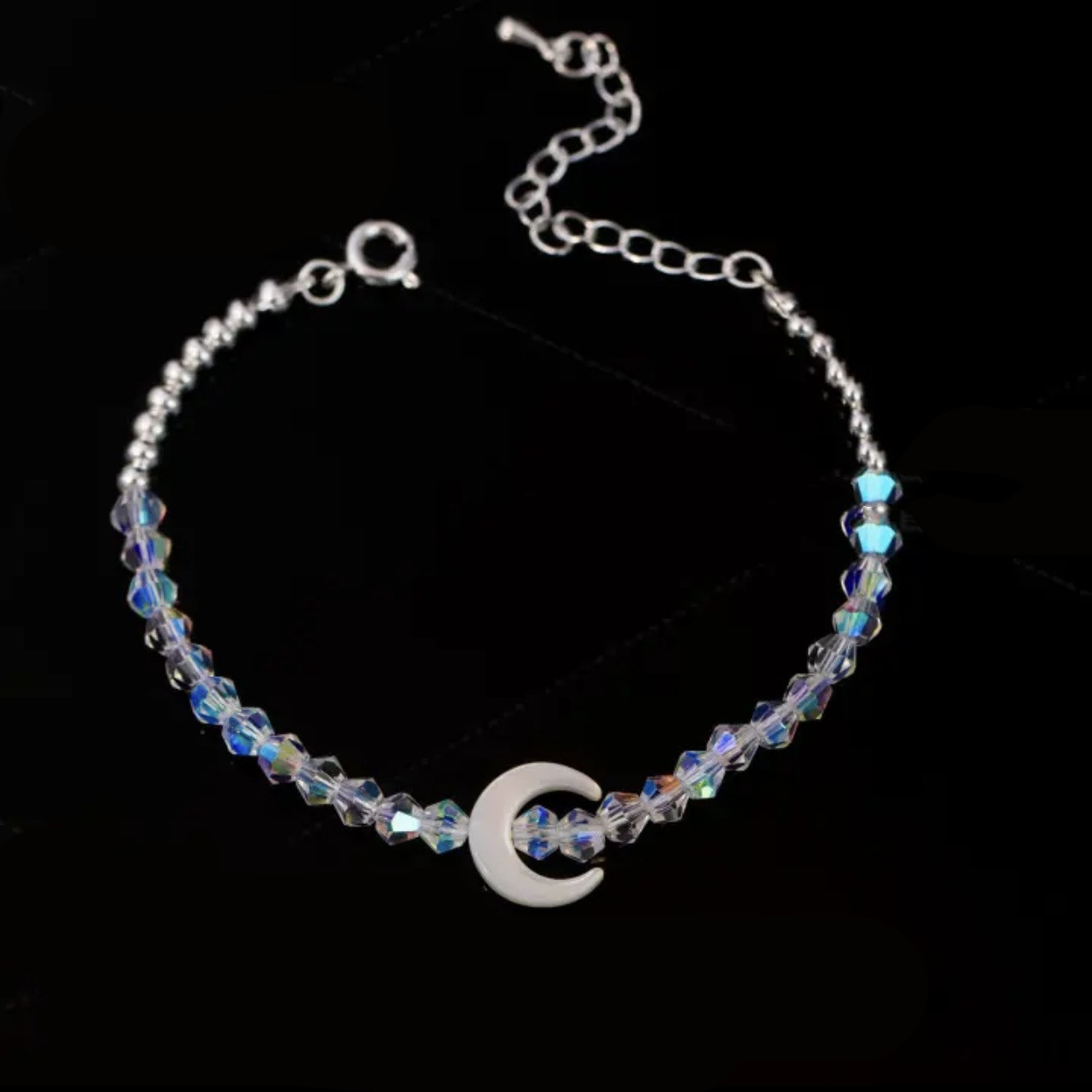 Title 6, Shell Moon Crystal Ring Bracelet Set