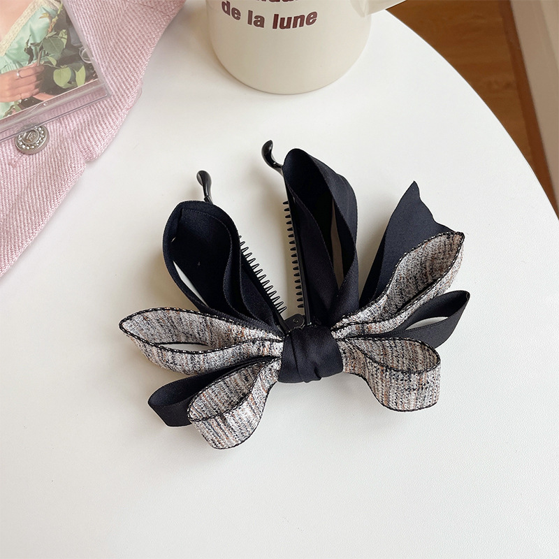 Title 5, Womens Fashion Simple Mesh Bow Hair Card Versa...