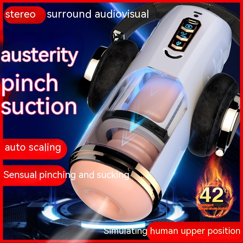 Airplane Bottle Automatic Device Sexy Electric Telescopic Trainer White - Shop at LoveMi