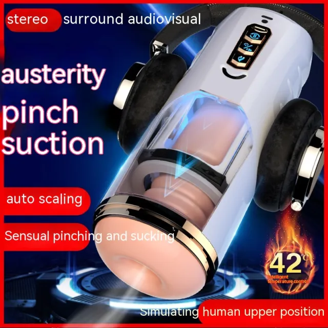 Airplane Bottle Automatic Device Sexy Electric Telescopic Trainer White - Shop at LoveMi