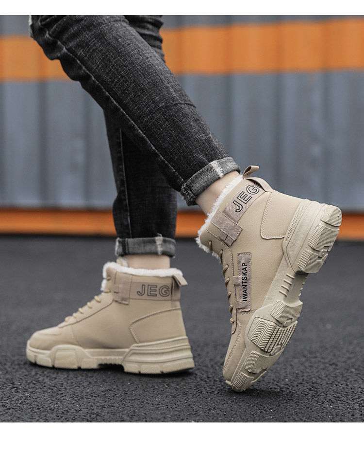 Men's Warm Cotton Shoes Martin Boots