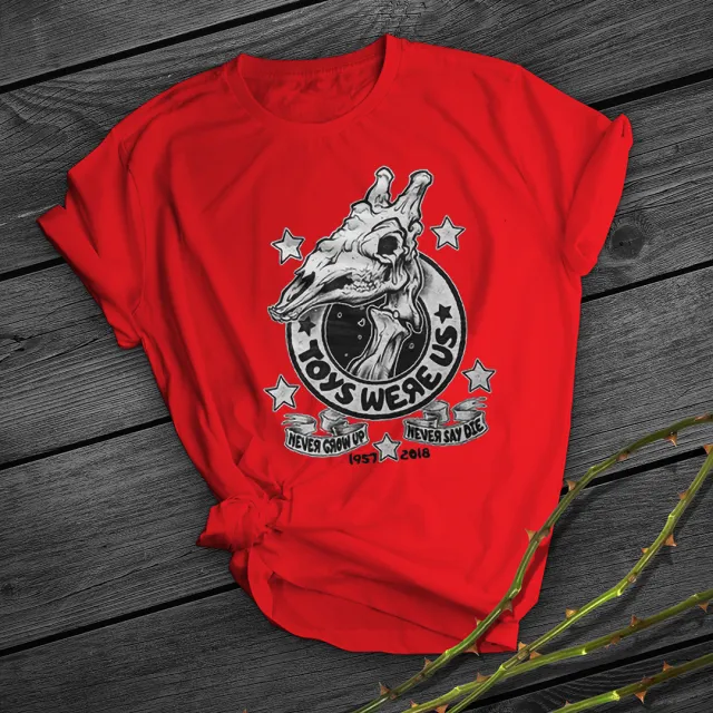 Simple And Creative Printing Short Sleeve Red - Shop at LoveMi