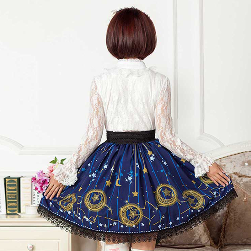 Title 4, Saia Lolita com Renda Estampada