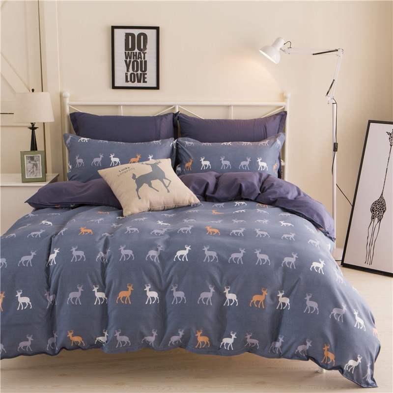 Title 14, Student bedding sheet and quilt cover set. Soft...