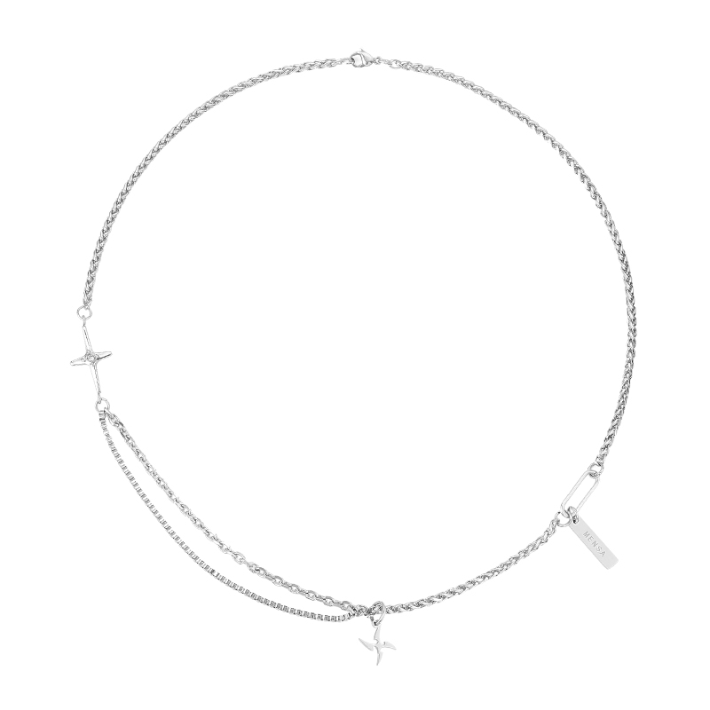 Original Niche Design Everything Sweater Cross Necklace