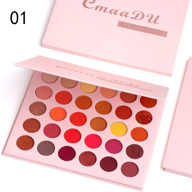 Matte Metal Waterproof Pearl Glitter Eyeshadow Palette 1 Style - Shop at LoveMi