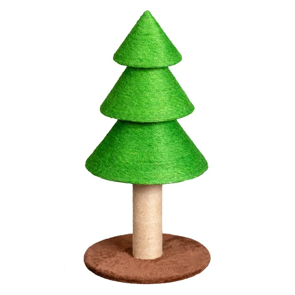 31.5in Christmas Tree Cat Scratcher, Cat Scratching Post For Indoor Cats, Large Sisal Cat Scratching Tree Cat Scratch Tower, Grass Green Grass Green - Shop at LoveMi