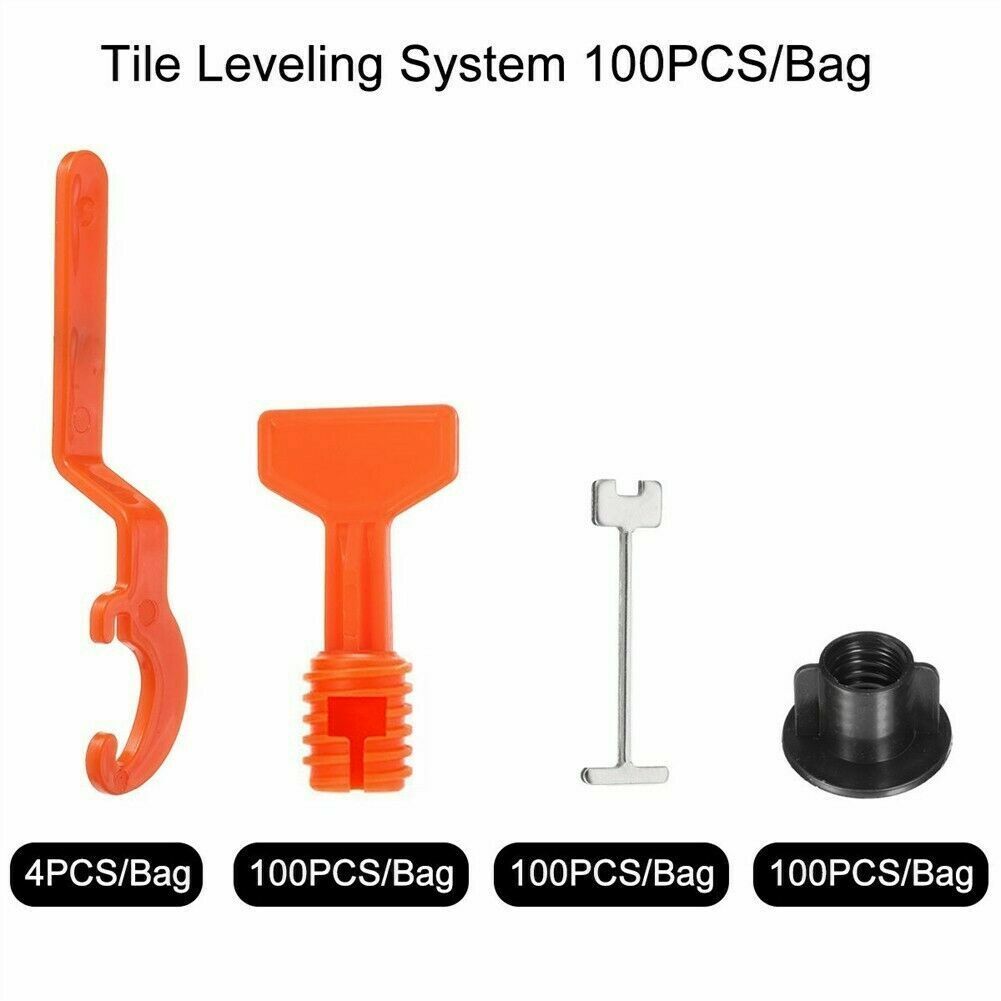 300pcs 4 Wrench Tile Leveling System Kit Reusable Spacer Wall Floor Clips — image 11