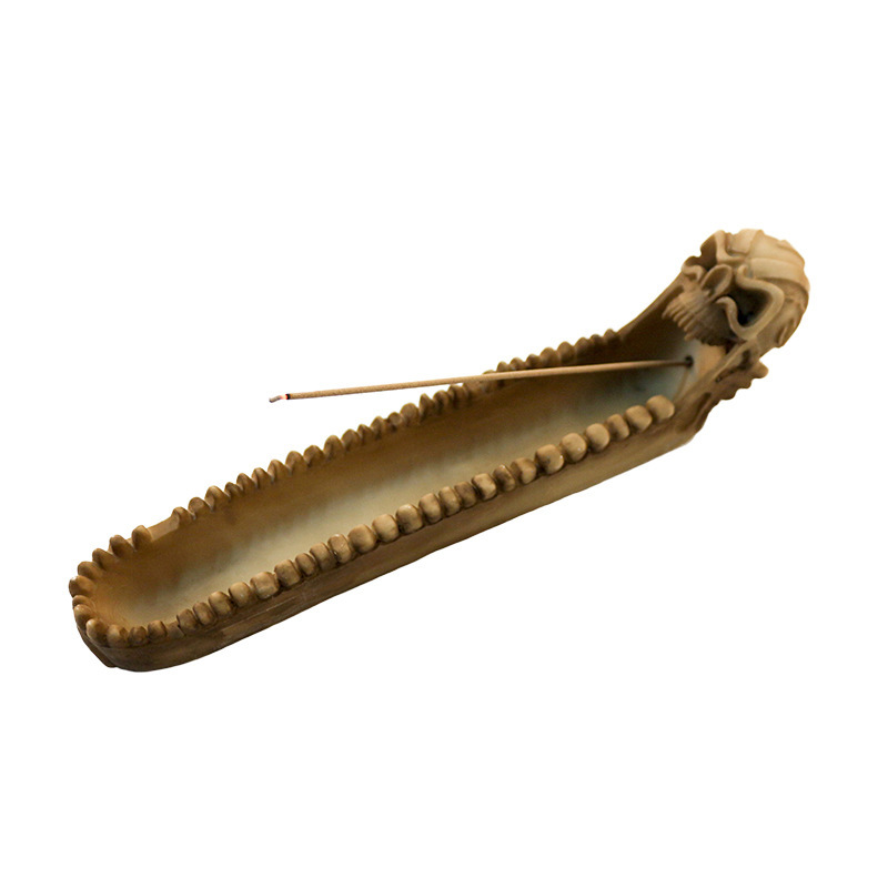 Halloween Resin Skull Incense Ornament (1style)
