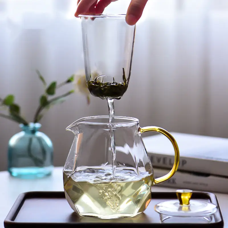 Household High Temperature Resistant Transparent Glass Teapot