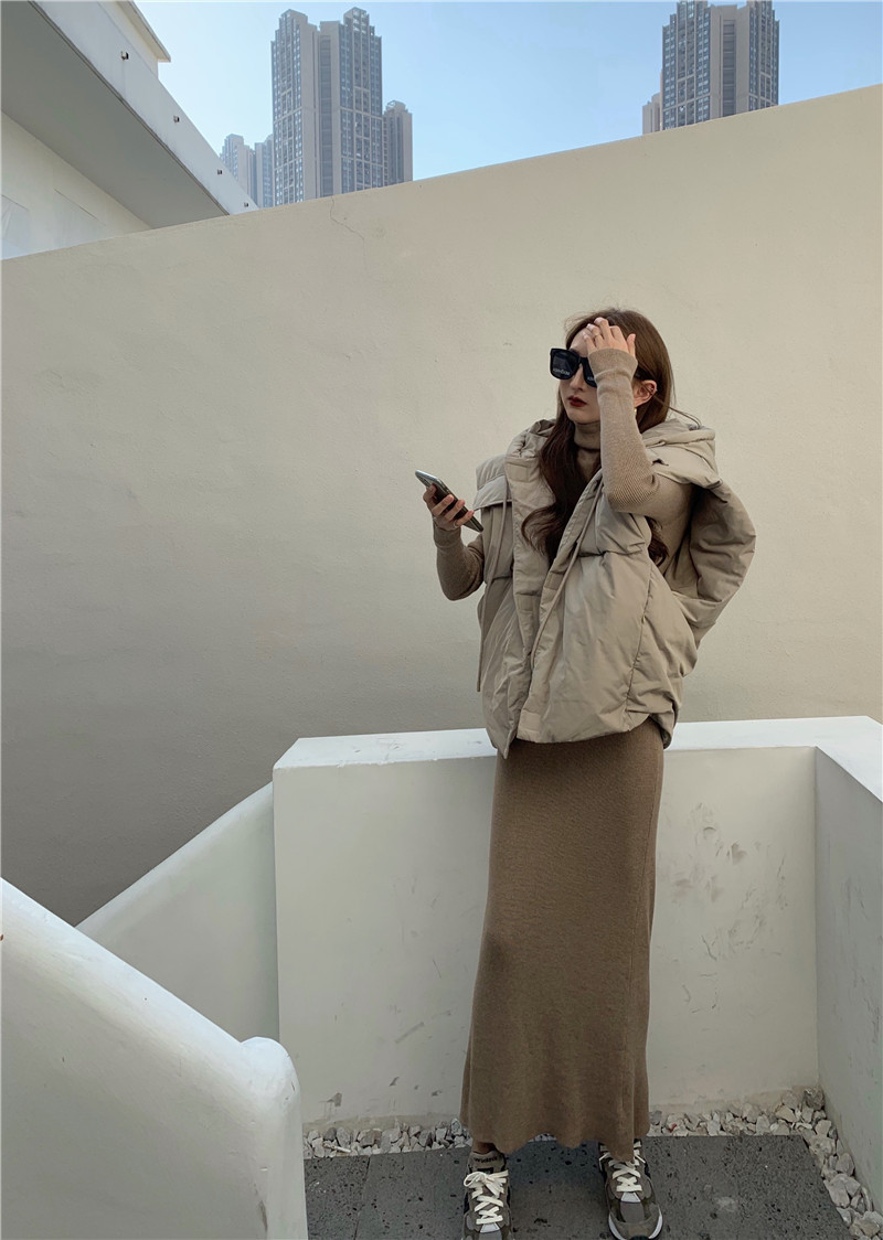 Loose Casual Women's Hooded Vest Cotton Jacket