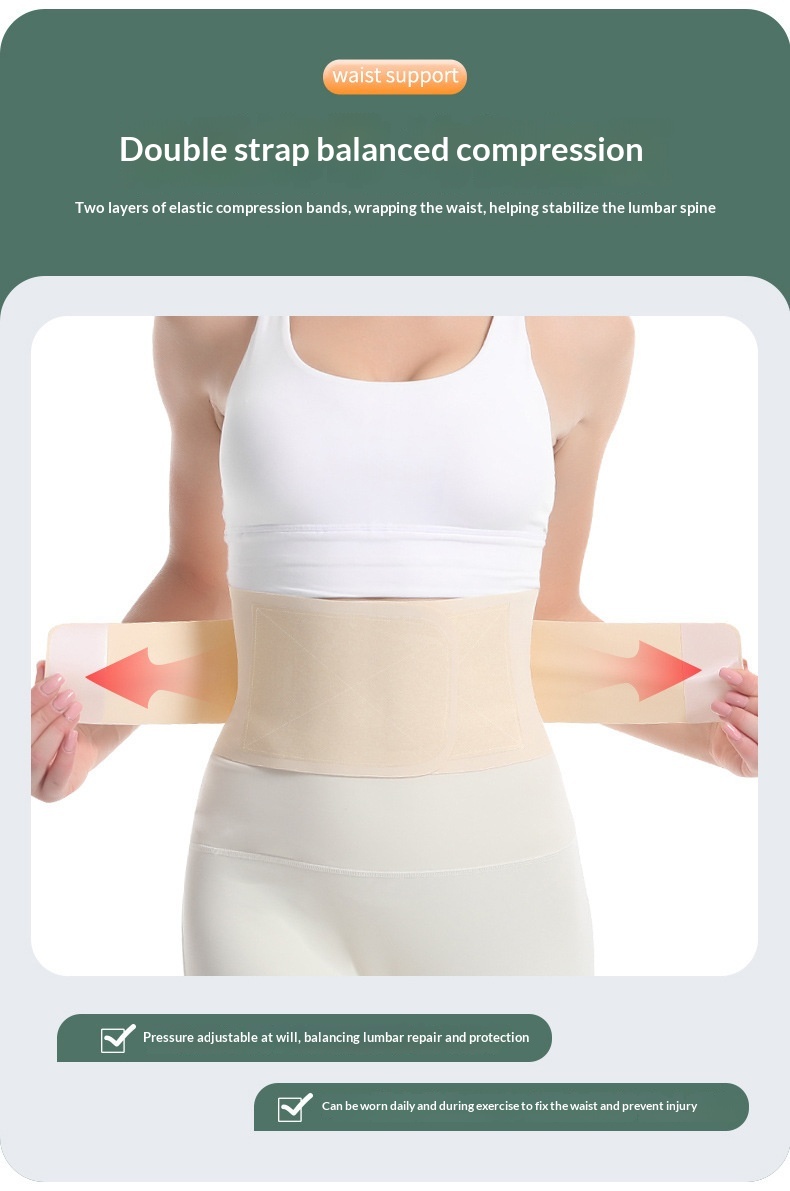 Lightweight And Breathable Lumbar Support Belt For Summer, High Elasticity, Compression Waist Trainer, Abdominal Binder, Dynamic Support For Sports Injuries And Lumbar Support — foto 17
