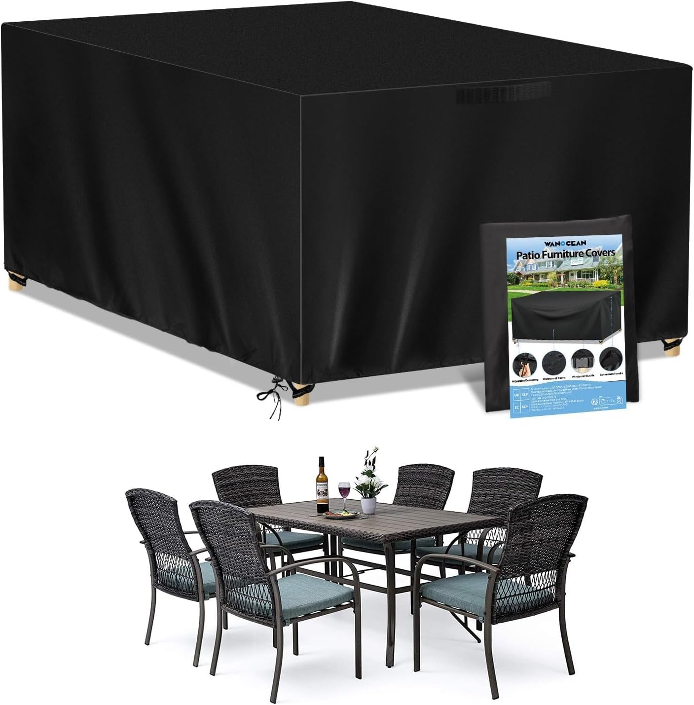 Heavy Duty Waterproof Garden Patio Furniture Cover For Rattan Table Sofa Outdoor — image 8