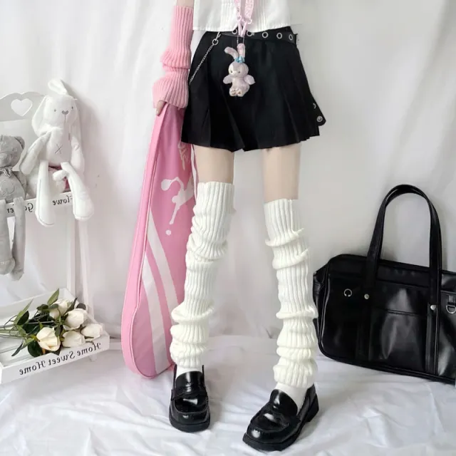 Yoga Socks Sales Fluorescent Bright Color Wool Leg Warmers Knitted Booties Pile Style Foot Sock Foot Warmer White - Shop at LoveMi