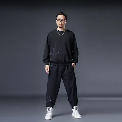 Men's Fashion and Comfort Plus Fat Size Casual Suit