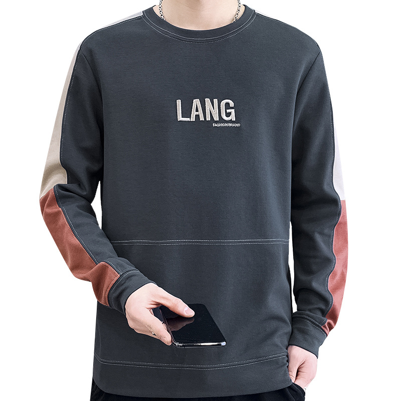 Title 1, Herren-Pullover mit Rundhalsausschnitt und lang...