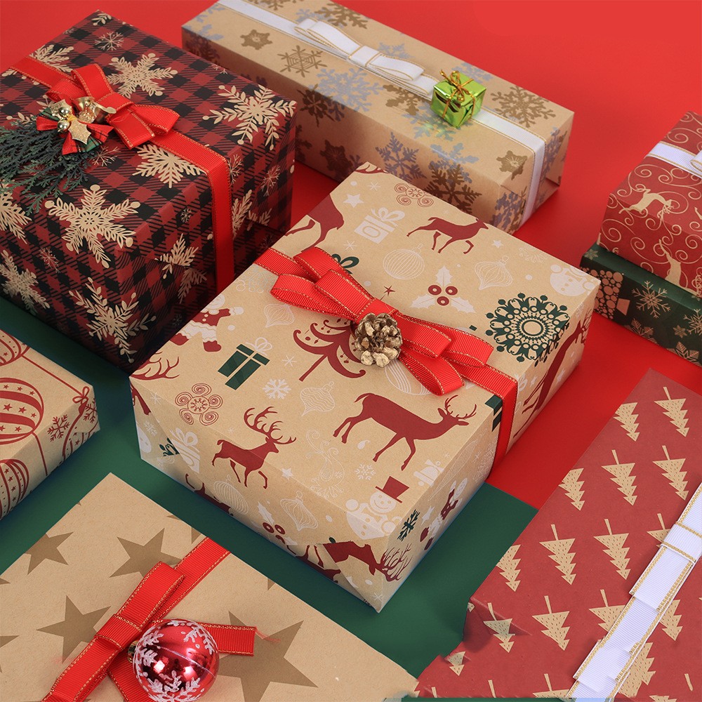 Cowhide Wrapping Paper Flower Packaging