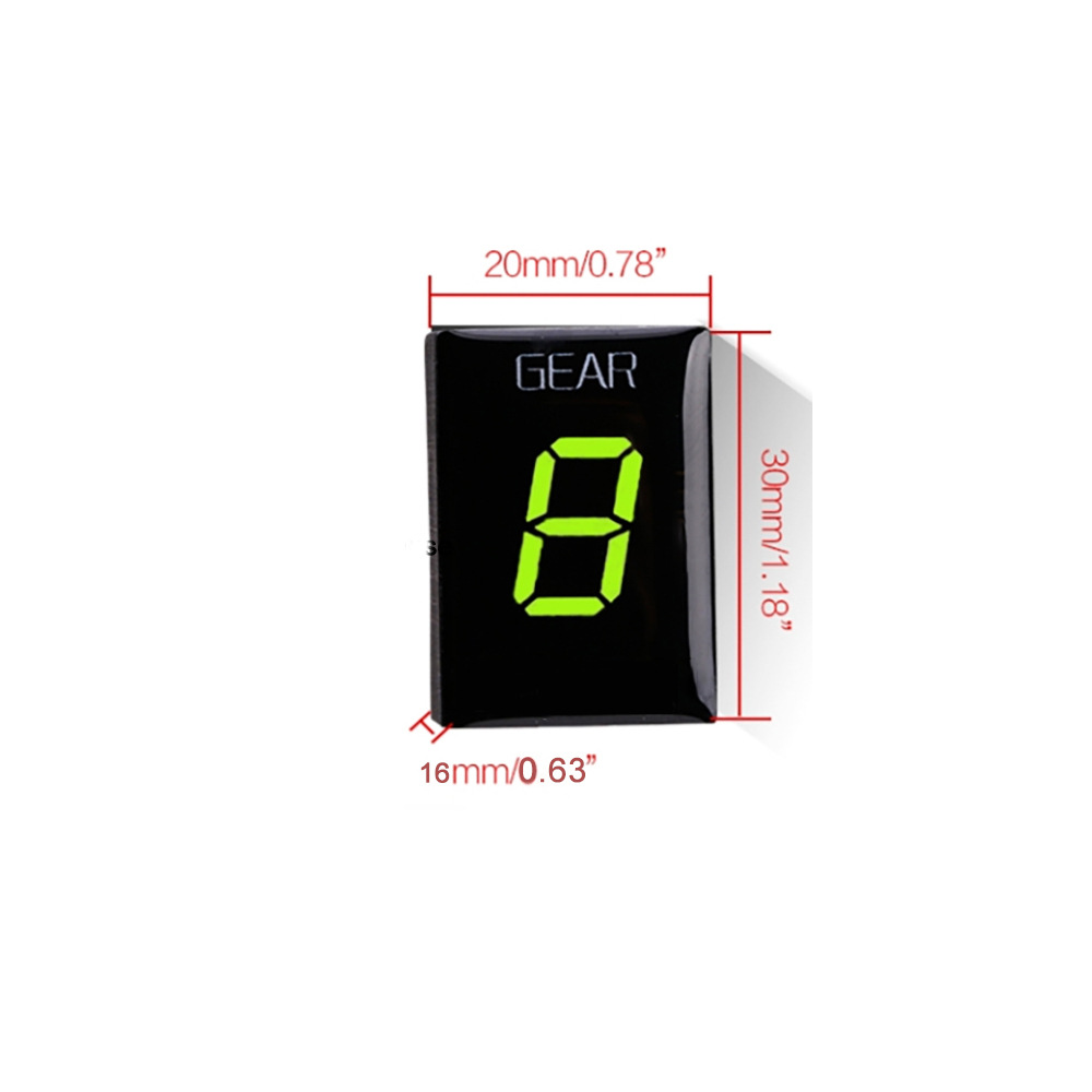 Motorcycle Gear Digital Meter Highlight Lcd Speed Calculation Waterproof Meter