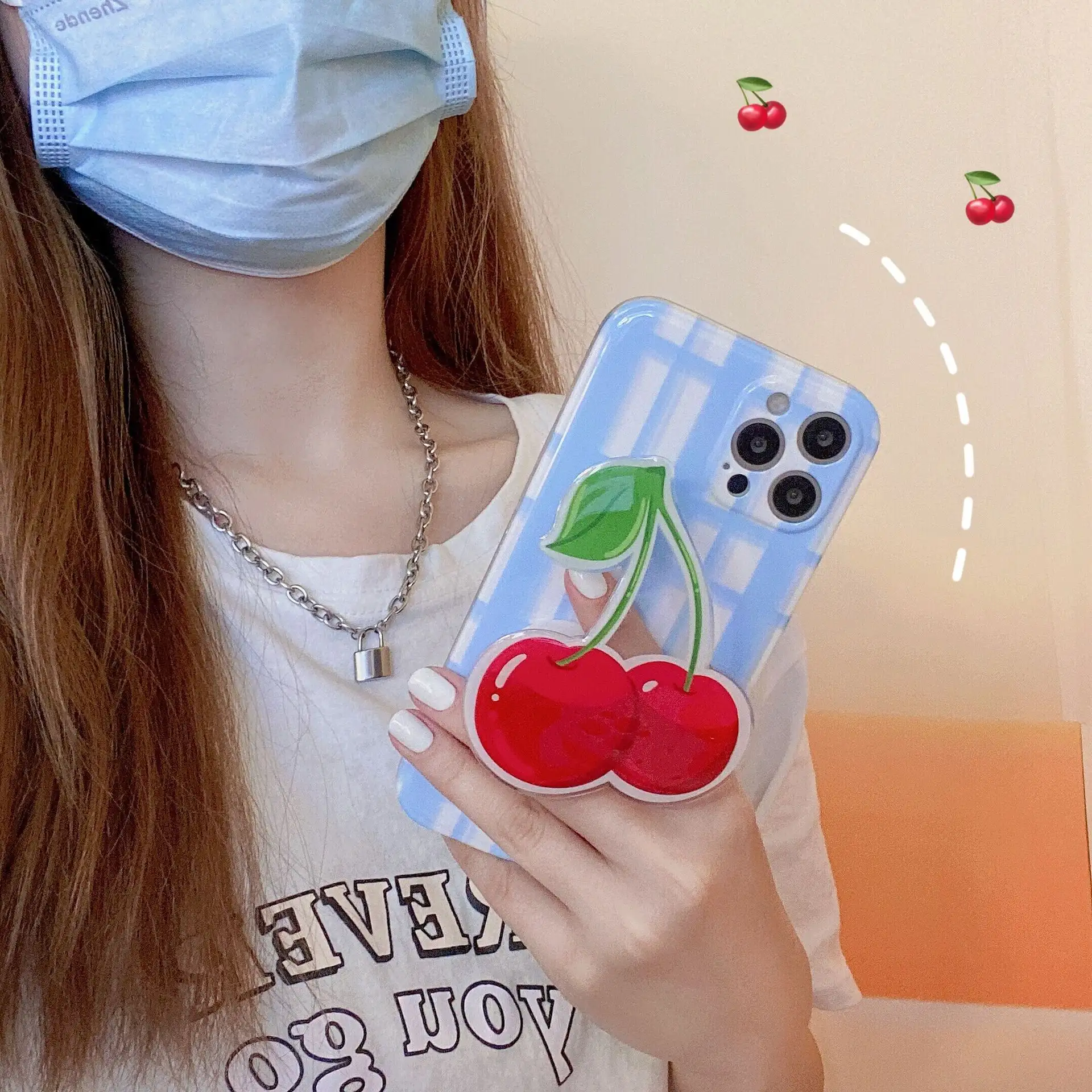Silicone Colorblock Checkerboard Phone Case