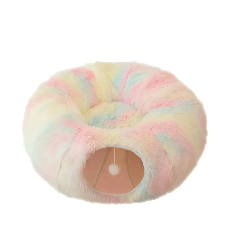 Plush Cat Bed, Tunnel, Winter Warm Creative