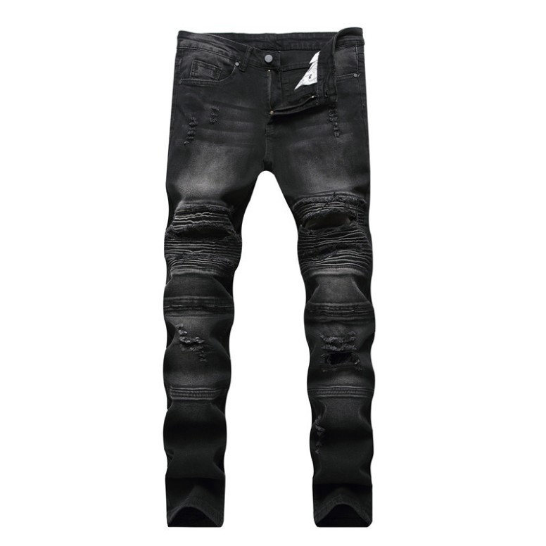 Title 6, Calça Jeans Rasgada Masculina Slim Fit Versátil...