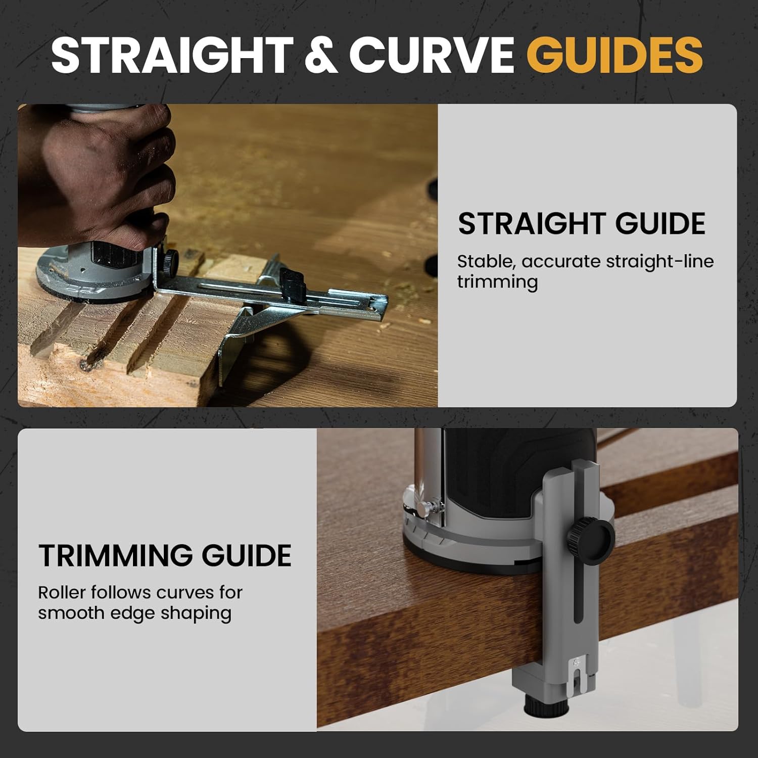 Cordless Compact Router, Brushless Palm Trimmer Route Compatible With 18V — image 6