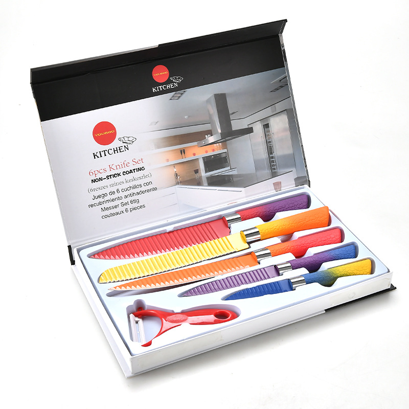 BEYONDARY Non-Stick Cutter Set with Gradient Handle and Textured Grip