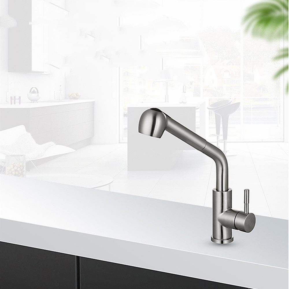 Title 6, Black Pipe Hot And Cold Household Faucet