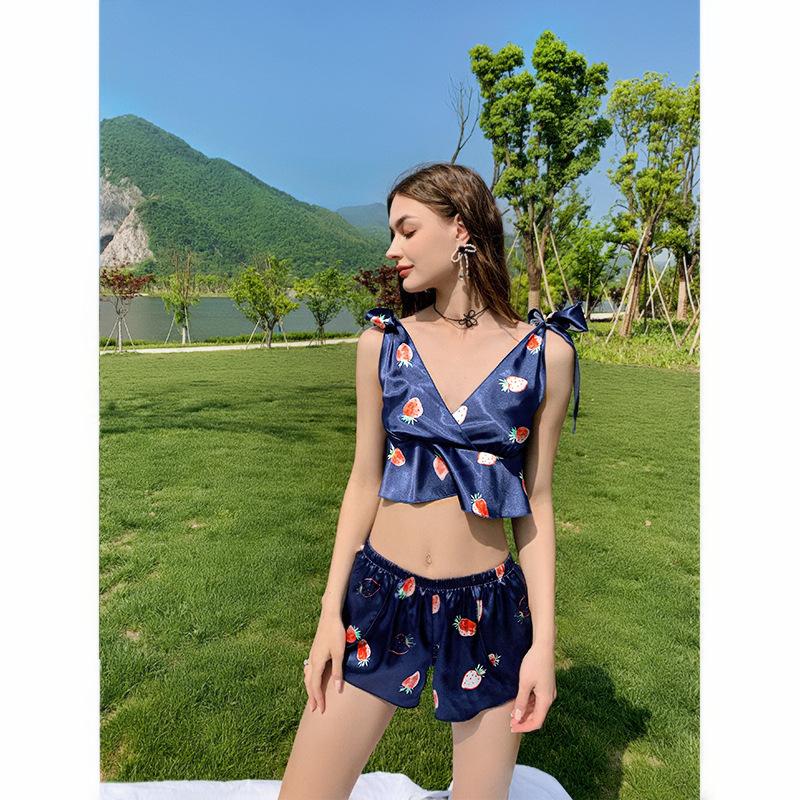 Casual Fashion Cool Vest Shorts Suit