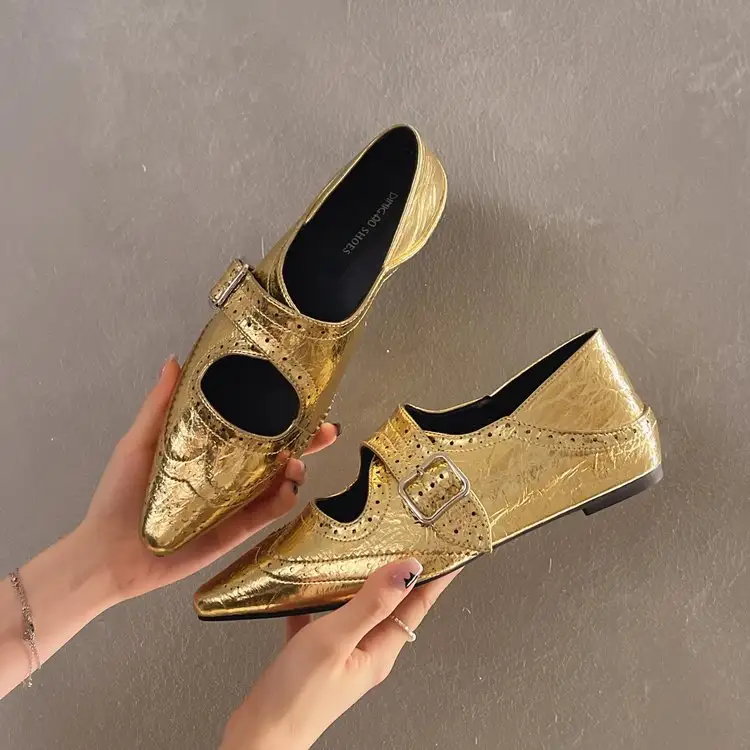 New Korean Style Fashion Square Toe Mules, Low Block Heel Niche Women's Closed Toe Slip On Shoes