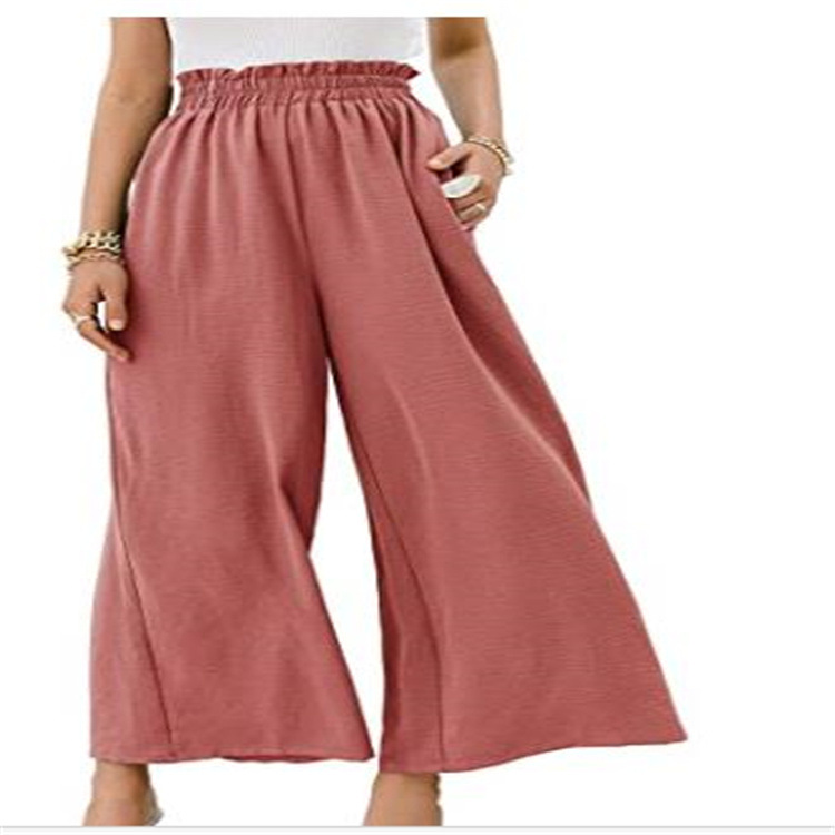 Title 7, Spring And Autumn Wide Leg Pants Cotton Loose S...