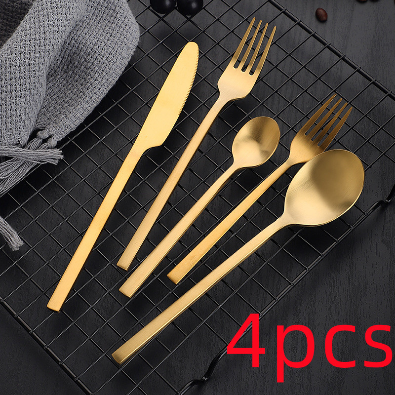 4pcsGolden matte fivepiece set