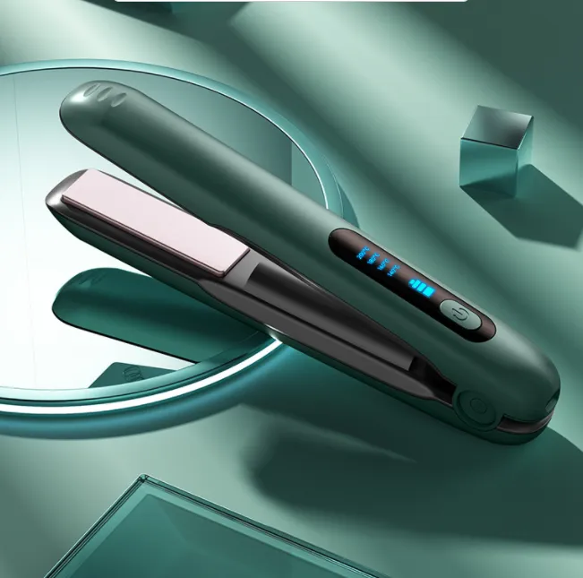 Wireless Hair Straightener Flat Iron Mini 2 IN 1 Roller USB 5000mAh Max 200 Degree Portable Cordless Curler 4 Levels Dry And Wet Uses – image 10