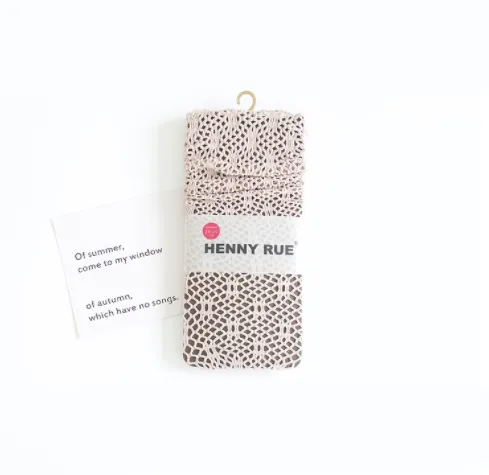 Plain Hollow Pile Lace Socks Korean Trendy Grey Pink - Shop at LoveMi