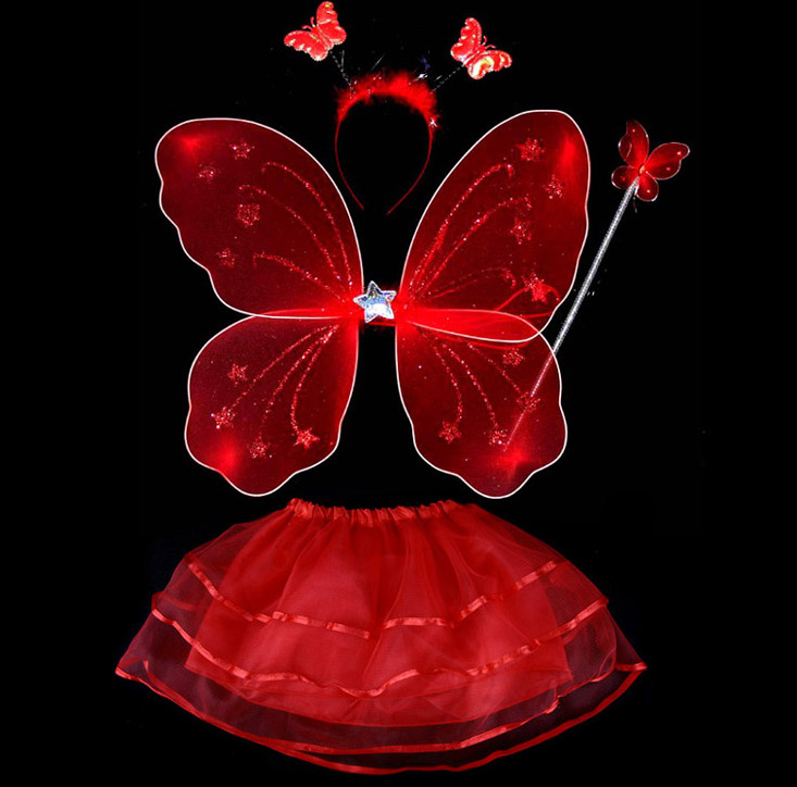 Four-piece Butterfly Wings Set, Angel Wings Children's Day Performance Props