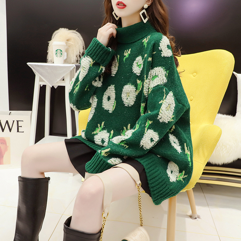 Retro Hong Kong Style Thick Pullover Sweater