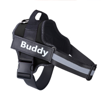 Reflective And Breathable Adjustable Pet Strap Vest Black - Shop at LoveMi