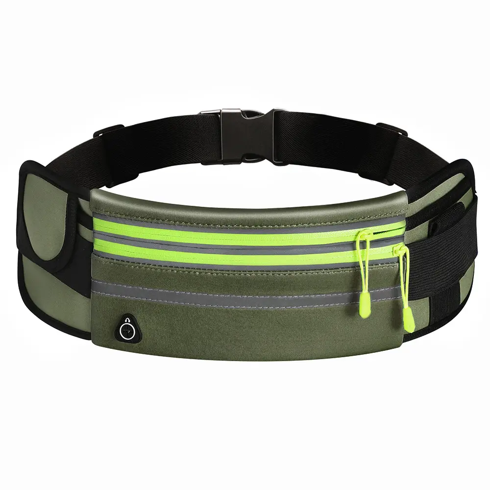 Double Zippers Waist Bags Waterproof Sports Running