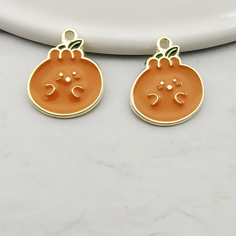 Fruit Pineapple Orange Pendant Accessories Earrings Ugly - Shop at LoveMi
