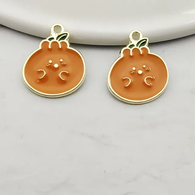 Fruit Pineapple Orange Pendant Accessories Earrings Ugly - Shop at LoveMi
